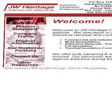 Tablet Screenshot of jwheritage.com